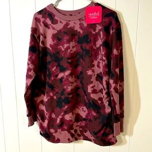 Isabel Maternity Small NWT sweatshirt Pink Red Camo